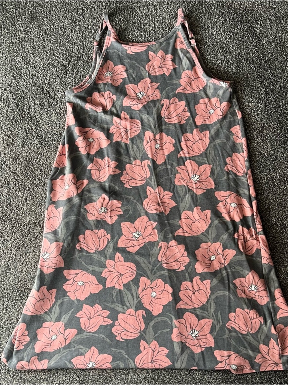 O'Neill Gray and Pink Floral Dress